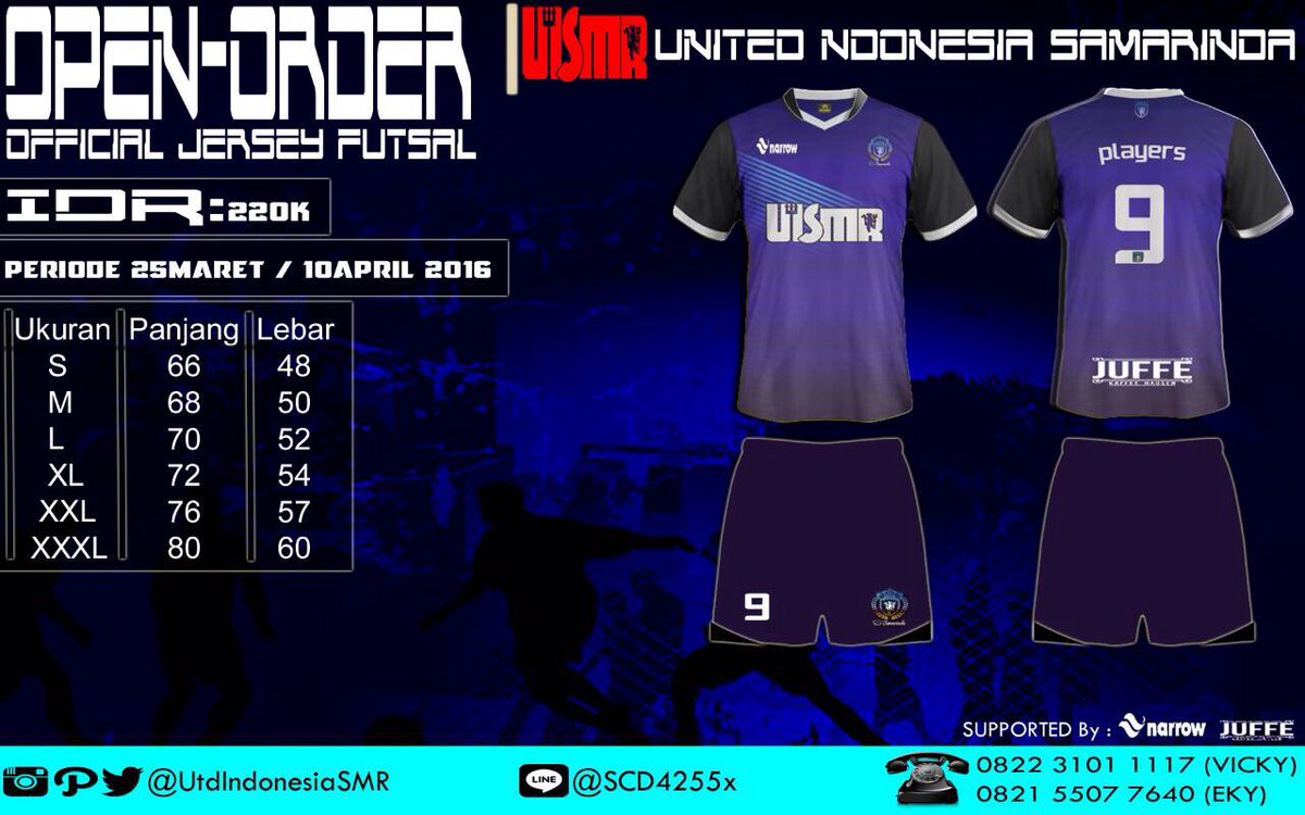UtdIndonesiaSMR's tweet photo. Ngomong soal nunggu, yg ini gk boleh nunggu. Karena hari ini TERAKHIR Pemesanan terakhir jersey futsal #UISMR Wohooo https://t.co/cOOImfiFLS