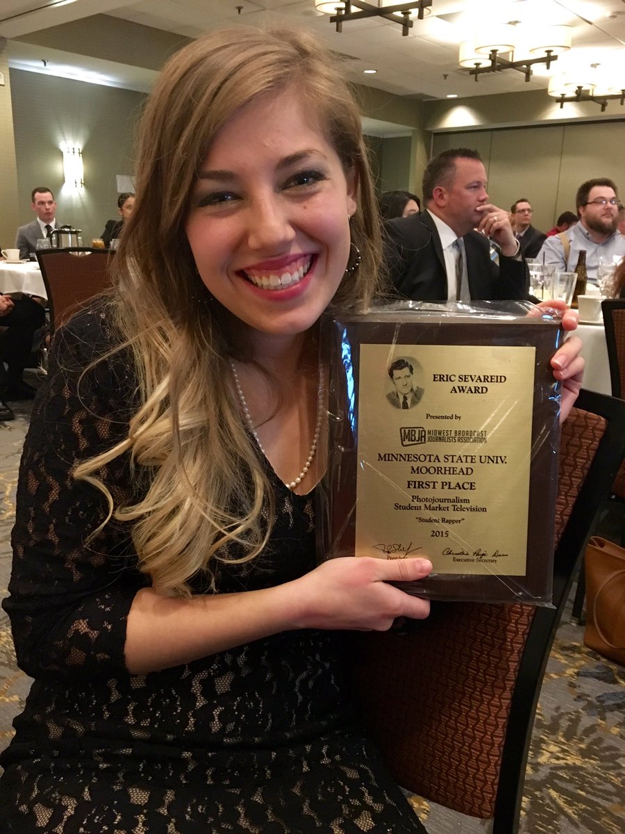 MSUMCampusNews's tweet photo. Alumni @arianababco repping #MSUMCampusNews with another first place finish! Way to go Ari! https://t.co/f01m8Qyvht
