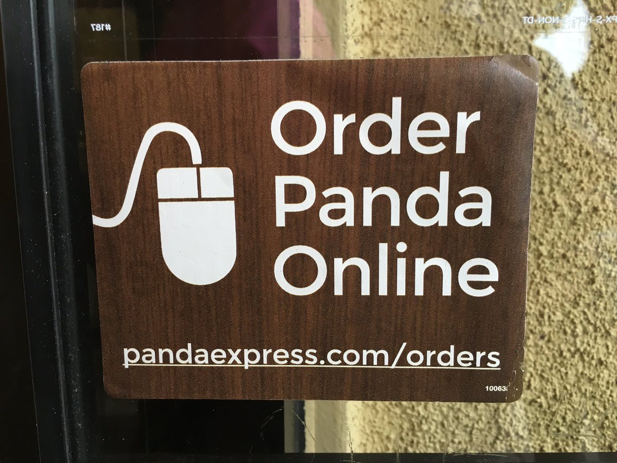 DesignAware's tweet image. Interesting design choice: Why "wood paneling" as the background of this window decal for @PandaExpress?