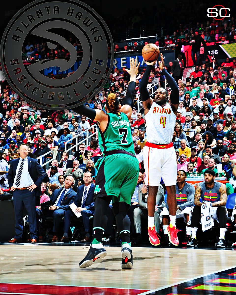 SportsCenter's tweet photo. Paul Millsap drops 31 Pts (his most in last 2 seasons) as Hawks take down Celtics, 118-107. https://t.co/8v3XxAvf8H