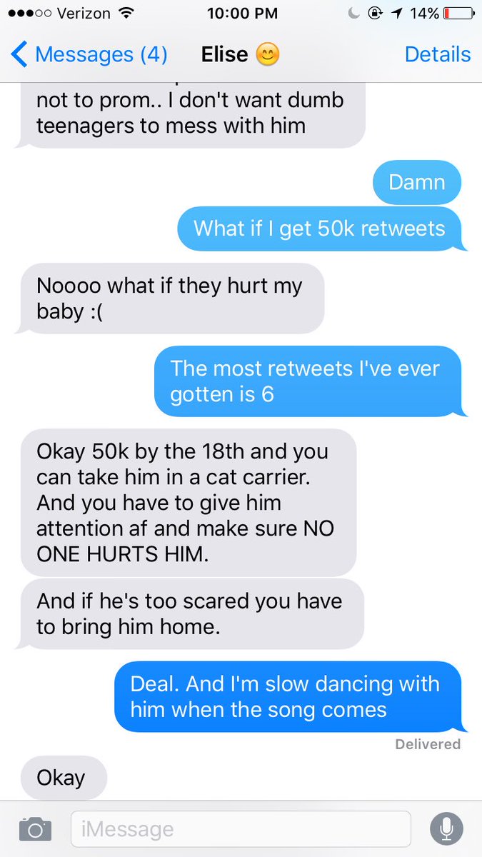 RyRyMuffinCakes's tweet photo. Help a boy out and get this to 50k retweets so I can take Henry to prom https://t.co/QTatUvktaf