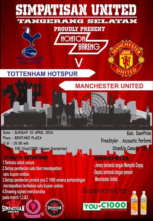 HARI INI BANGET!!! ayo datang ke Bintaro Plaza! Be Theree #WEAREUNITEDID #YOUC1000ISOTONIC #SIMPATISANUNITED 👇