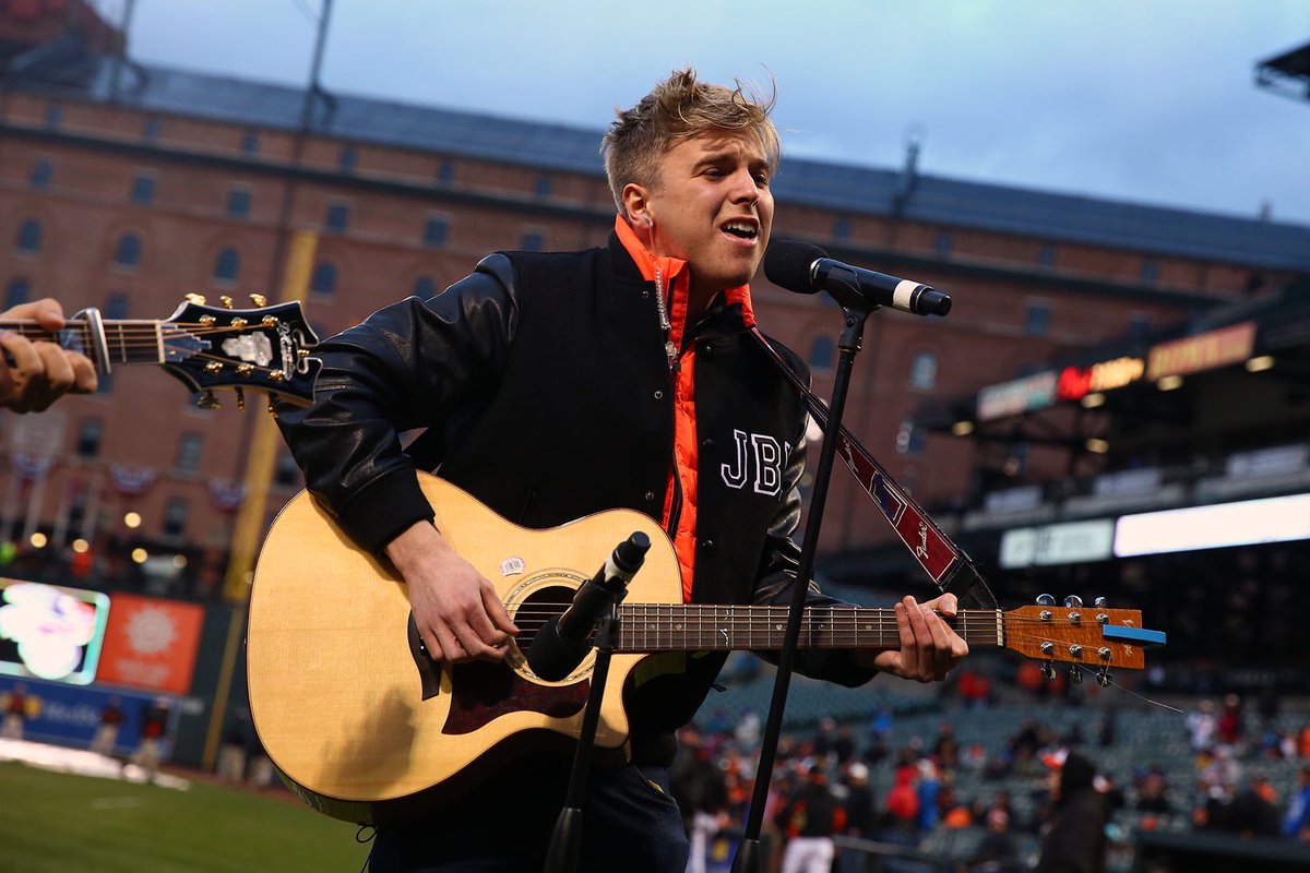 Orioles's tweet photo. Thanks to @TheJamesBellX for sharing your music with us tonight. #Birdland https://t.co/ohzxmtFHX9