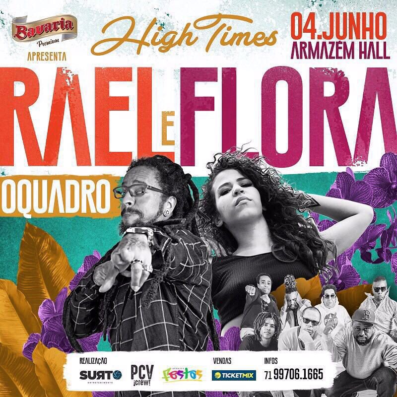 RockConcha's tweet photo. Grande encontro! @RaelDaRimaCitou @FloraMatos @OQuadr0 no dia 04 de Junho no Armazem de Vilas. #Salvador #Bahia https://t.co/DuB0eAFVla