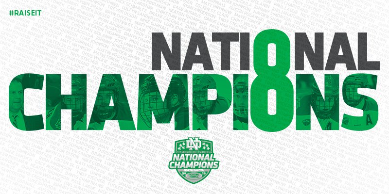 UNDmhockey's tweet photo. FINAL: UND 5, Quinnipiac 1 https://t.co/PWDpx1c1SB
