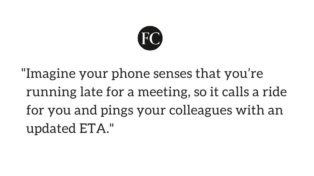 FastCompany's tweet photo. Three ways @Google predicts your smartphone will change the future of work https://t.co/w7RNxIxHKt https://t.co/xFzVVTYRIL