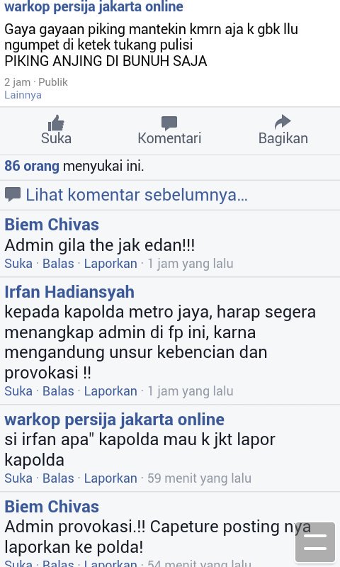 INGrahardjo's tweet photo. @TMCPoldaMetro tolong tangkap admin ini. Sering melakukan provokasi. https://t.co/GBwZoH2eKS