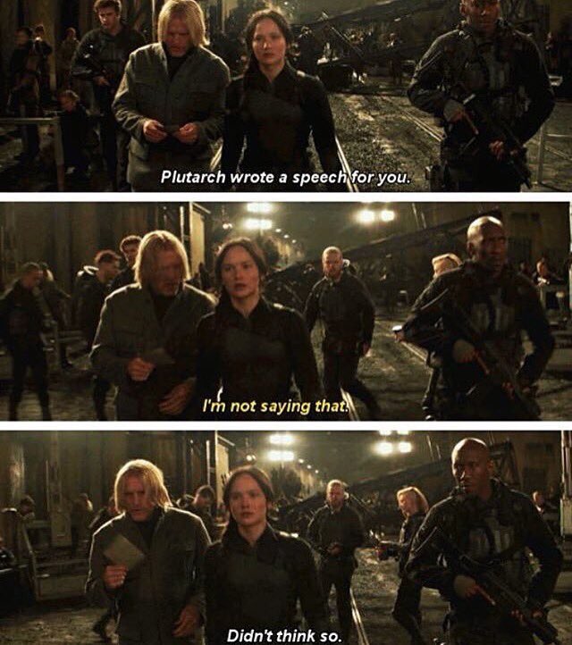 TeenBookFandoms's tweet photo. (Haymitch throws away paper)@panempropaganda @TheHungerGames #TheHungerGamesMockingjay2 #katnisseverdeen #mockingjay https://t.co/llih2Yy9wK