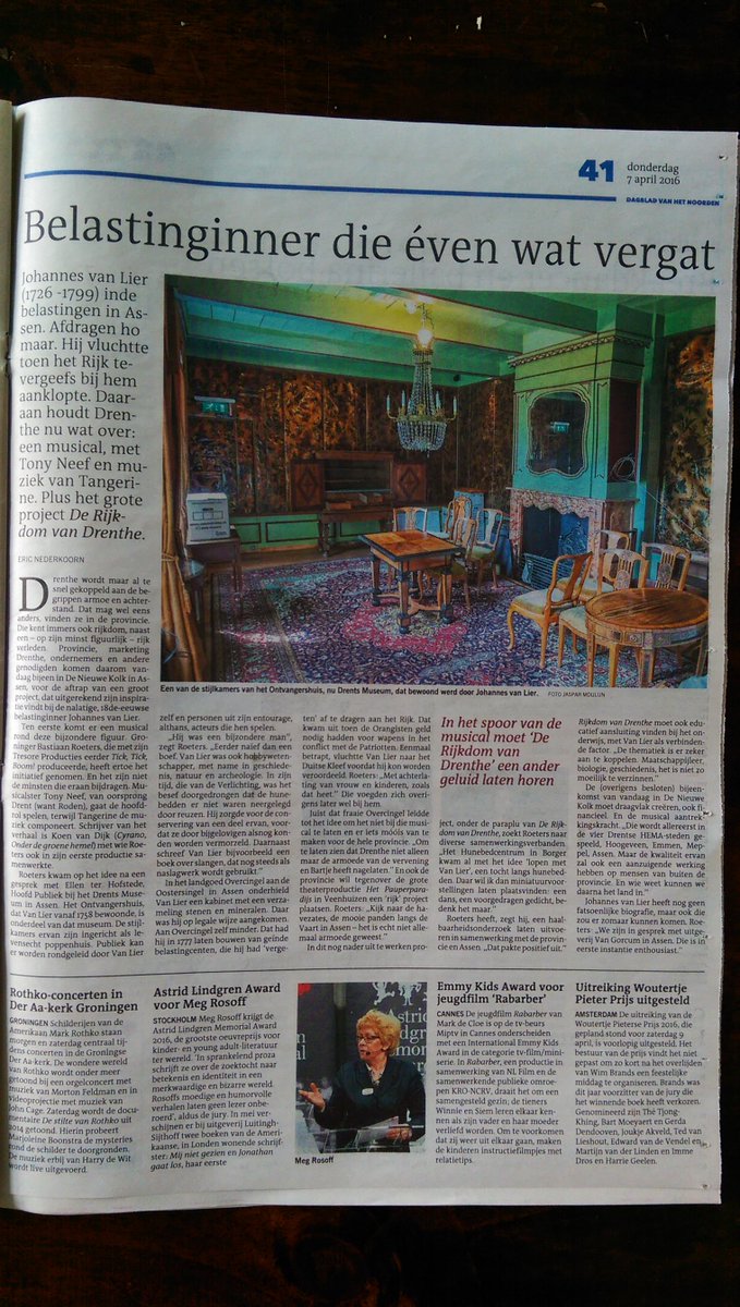 addergebroed17's tweet photo. Jullie hebben natuurlijk allemaal de krant gekocht, maar voor de zekerheid is hier het artikel @dvhn_nl @TresoreProd https://t.co/19RjnJgsNc