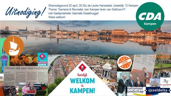 TanteVroesh's tweet photo. Kijk dat sluit mooi aan bij deze uitnodiging 20-4 @LeukeHanzestad van @CDAKampen @kampenandbeyond @Hilde_PM https://t.co/BOydHzK8Nj