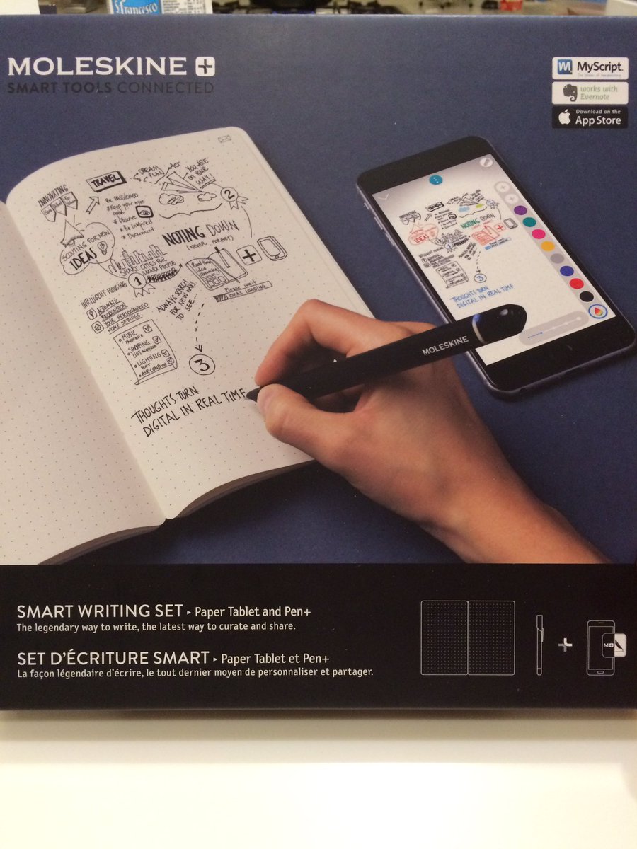 m_astuti's tweet image. #digitalizziamoci #moleskine #smartwritingset