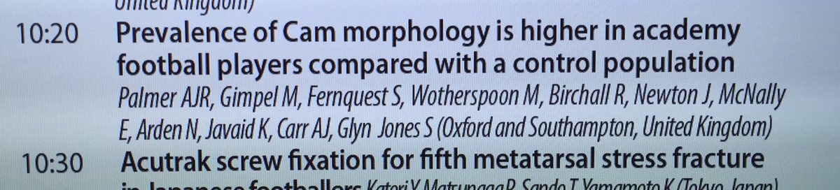 MoGimpel's tweet photo. Interested in FAI incidence &amp; development in u9-18 footballers Vs matched non footballers? @footballmed #saintsfc https://t.co/KfwF364G42