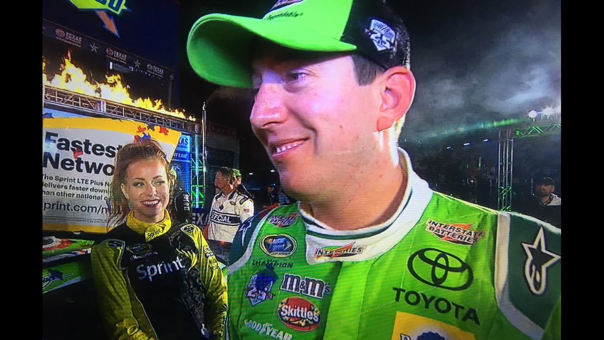 Congrats to <a href="/KyleBusch/">Kyle Busch</a> on his win tonight!! Way to go <a href="/JoeGibbsRacing/">Joe Gibbs Racing</a> and <a href="/ToyotaRacing/">Toyota Racing</a> @TeamToyota Exciting race!