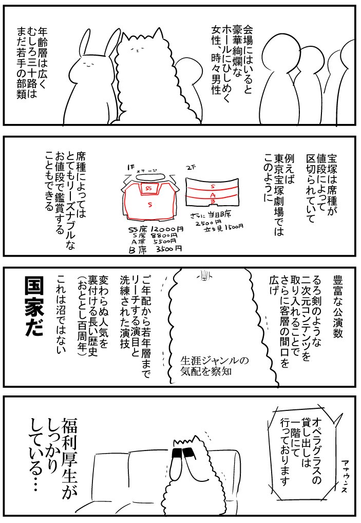 初めての宝塚　その③　「私もう許斐王国の住人だから…生涯ジャンル並走はちょっと…」という呪文を幾度かとなえ心を強くたもつ 