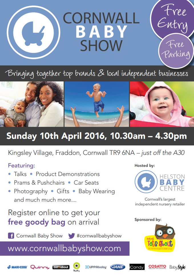 Online Baby Centre (@onlinebabycent) on Twitter photo TODAY! FREE entry & FREE parking. 10.30-4.30 at <a href="/KingsleyVillage/">KingsleyVillage</a>. #cornwallbabyshow #cornwall #baby #toddler TODAY! FREE entry & FREE parking. 10.30-4.30 at <a href="/KingsleyVillage/">KingsleyVillage</a>. #cornwallbabyshow #cornwall #baby #toddler