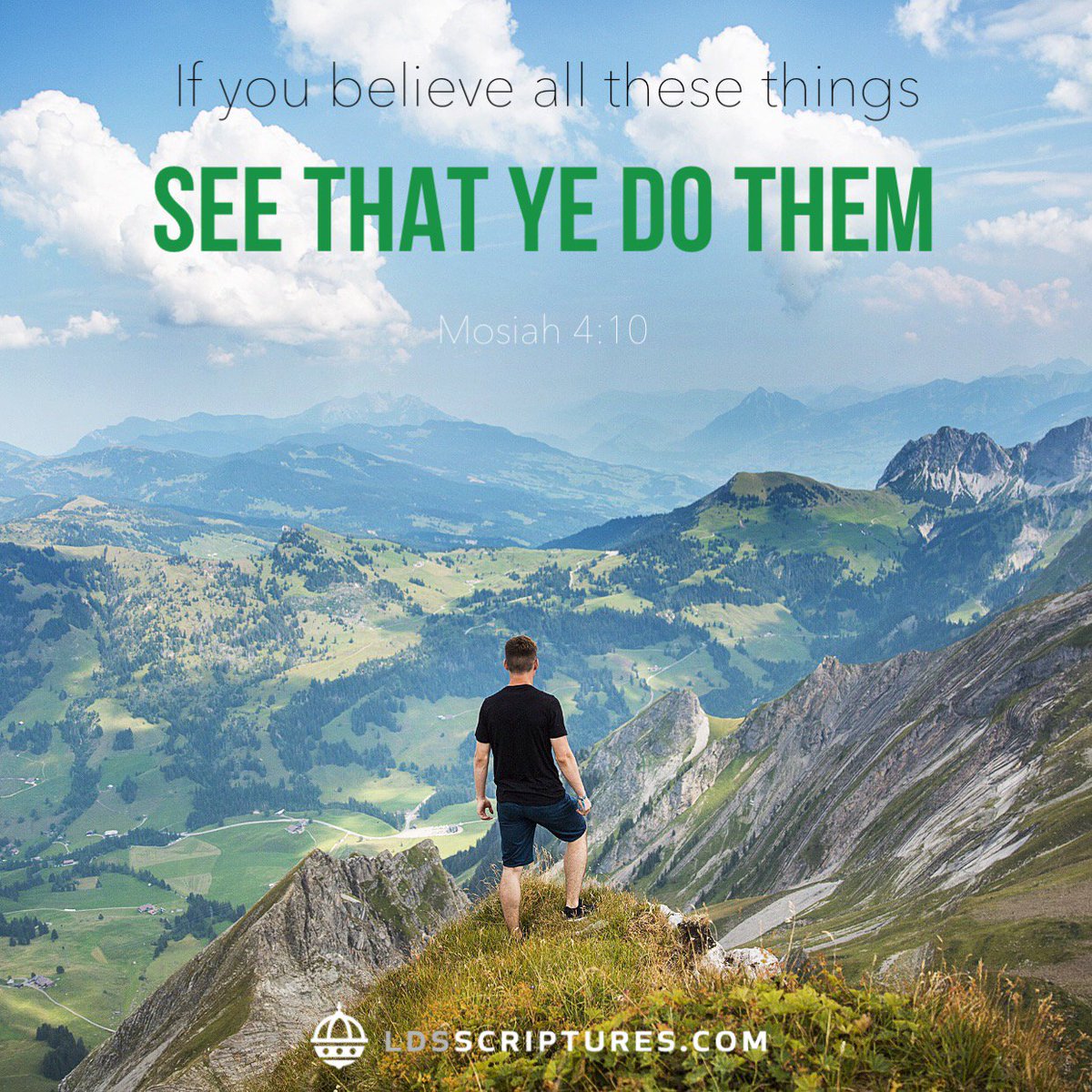 ldsscriptures's tweet photo. If you believe all these things see that ye do them. Mosiah 4:10 #scriptureseveryday #lds https://t.co/l30438y5q6 https://t.co/YEAeEFK0nE