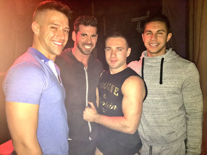 Fun night at @DC_Eagle with these sexy guys @BillySantoroXXX and @SethSantoroXXX @NightLifeGay https://t