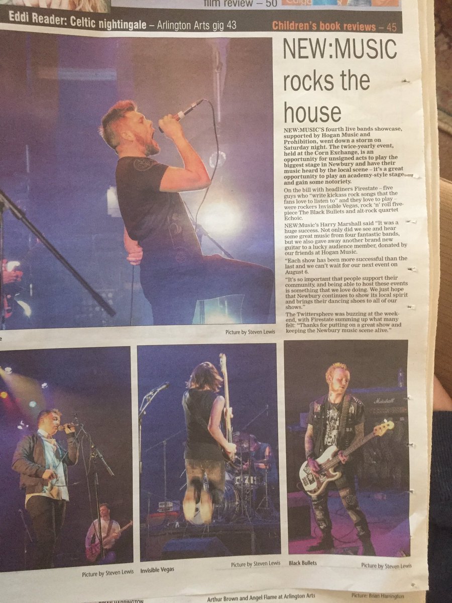 Newbury_Music's tweet photo. Did you see the @NewburyToday this week? @Firestate_music @invisiblevegas @BlackBulletsUK @EchoicOfficial https://t.co/IMew89BcMp