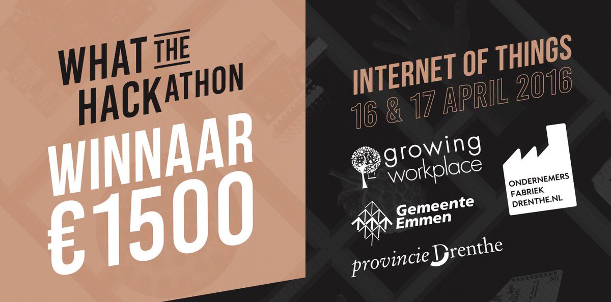 WTHackathon's tweet image. Wie bedenkt de beste #IoT / #LoRaWAN oplossing? Doe mee maak kans op keiharde 💶 Aanmelden op whatthehackathon.nl