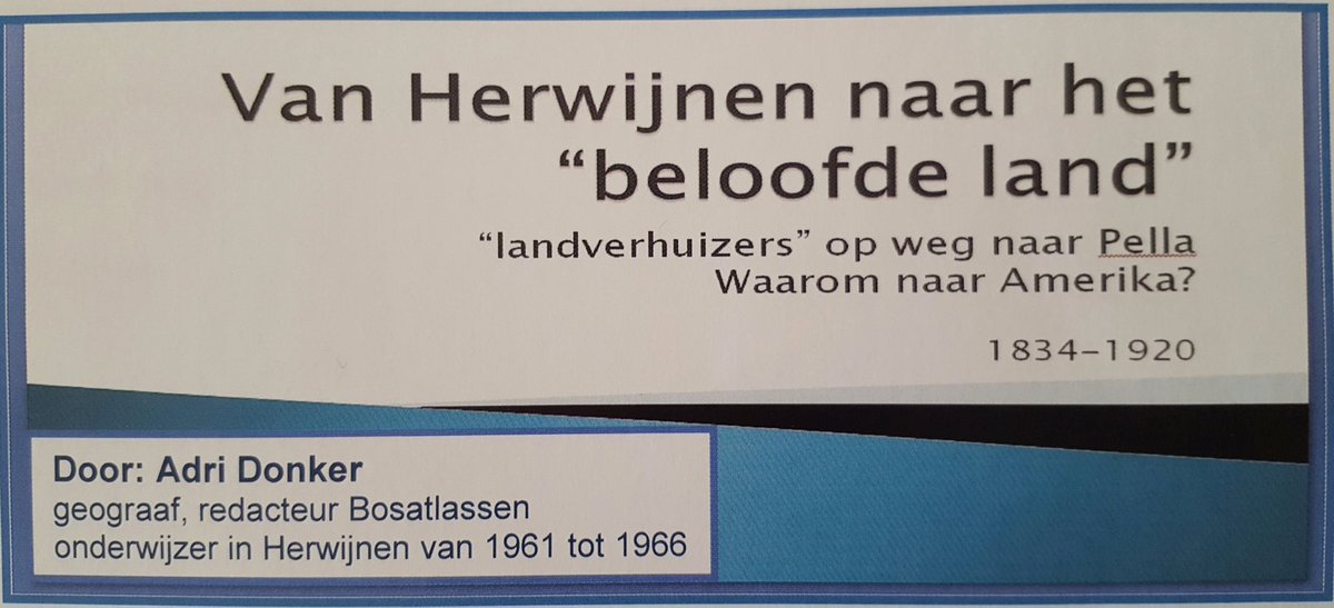 13 april 20.30 uur dorpshuis De Poort lezing over Herwijnse landverhuizers in de jaren 1834-1920. Toegang gratis.