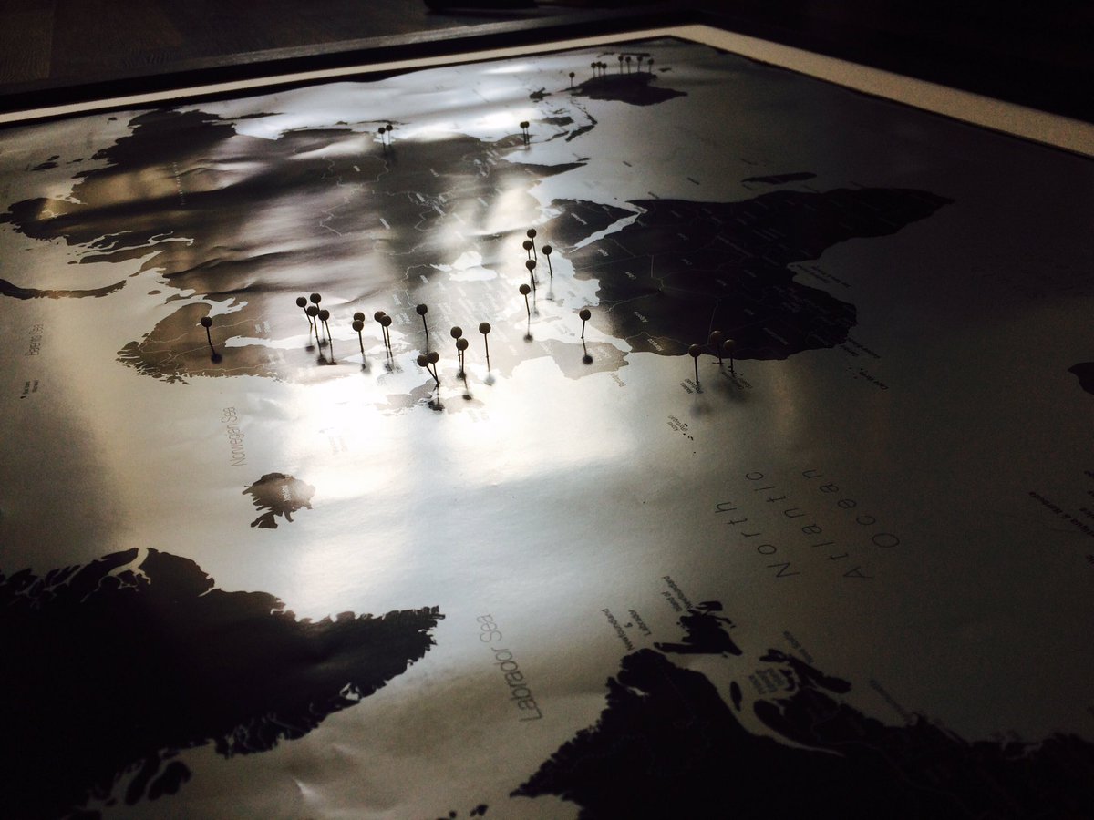 Plindan's tweet photo. When you just want to start planning the next adventure! ✈️🌍 #travelbug #lovetotravel #pinthemap https://t.co/l2HEu9om9j
