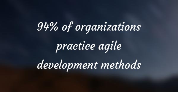 TestObject's tweet photo. "94% of organisations practice #agile #development methods". Do you? https://t.co/xySMka83Lt  #integratedtesting https://t.co/a7NrizZnwV