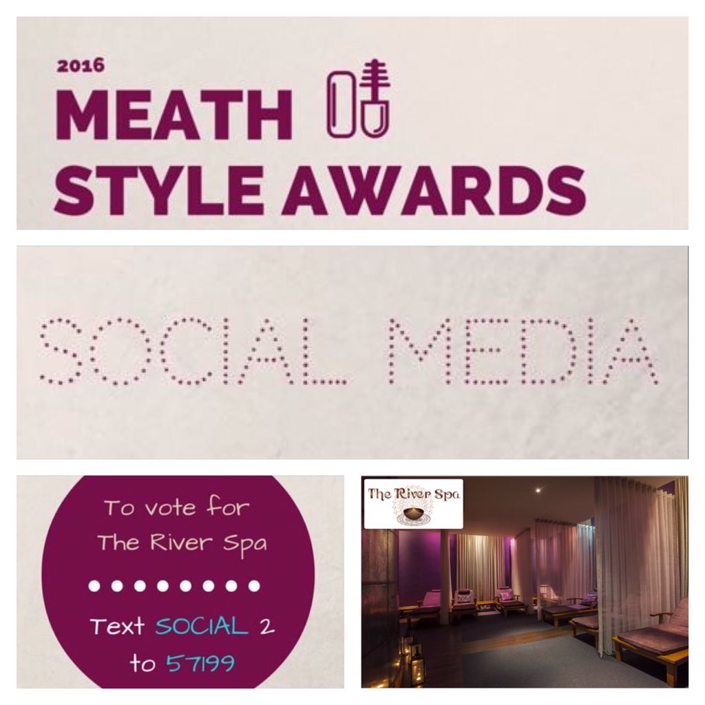 Knightsbrook1's tweet photo. @MeathStyleAward 2016- #BestInSocialMedia Text Social 2 to 57199 to vote for the River Spa https://t.co/xHDr4ToBft