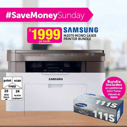 Game_Stores's tweet photo. While it's more pricey to buy a laser printer, prints are cheaper - leading to savings. #SaveMoneySunday https://t.co/O0dWlcSU15