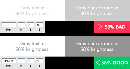 Riley_Ikni's tweet photo. I just saw "Why Your Gray Text Should Never Exceed 46% Brightness " https://t.co/NoIDhmnryd #ux #design #startupt https://t.co/m7zuOdxWxn