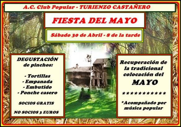 ClubPopular_84's tweet photo. Recuperamos la tradición del Mayo...ven a disfrutar de ella con nosotros:Baile tradicional,pinchos acompañan al Mayo https://t.co/wYNLhcVTEP