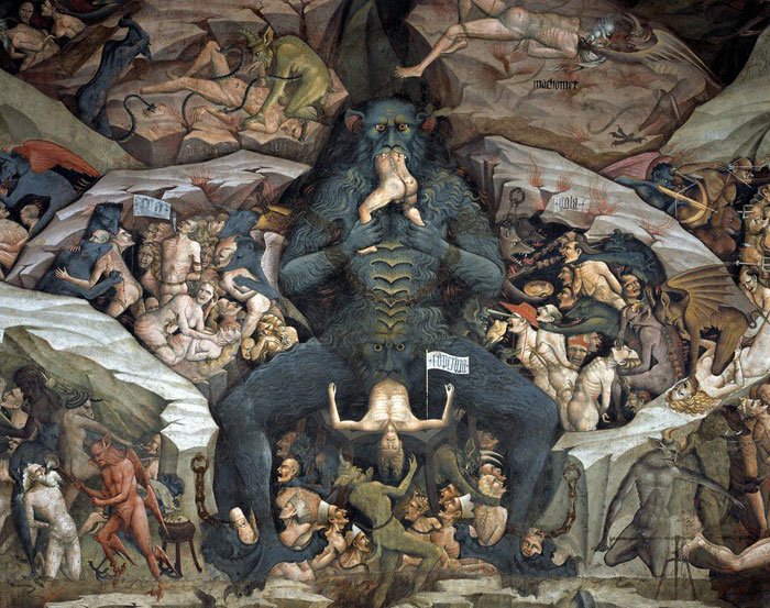 nstor821's tweet photo. Meaning of Ugliness in 15th century. G. da Modenna - The Inferno #ugliness vs #beauty #Bologna #image #painting https://t.co/BGUmxQyUG6