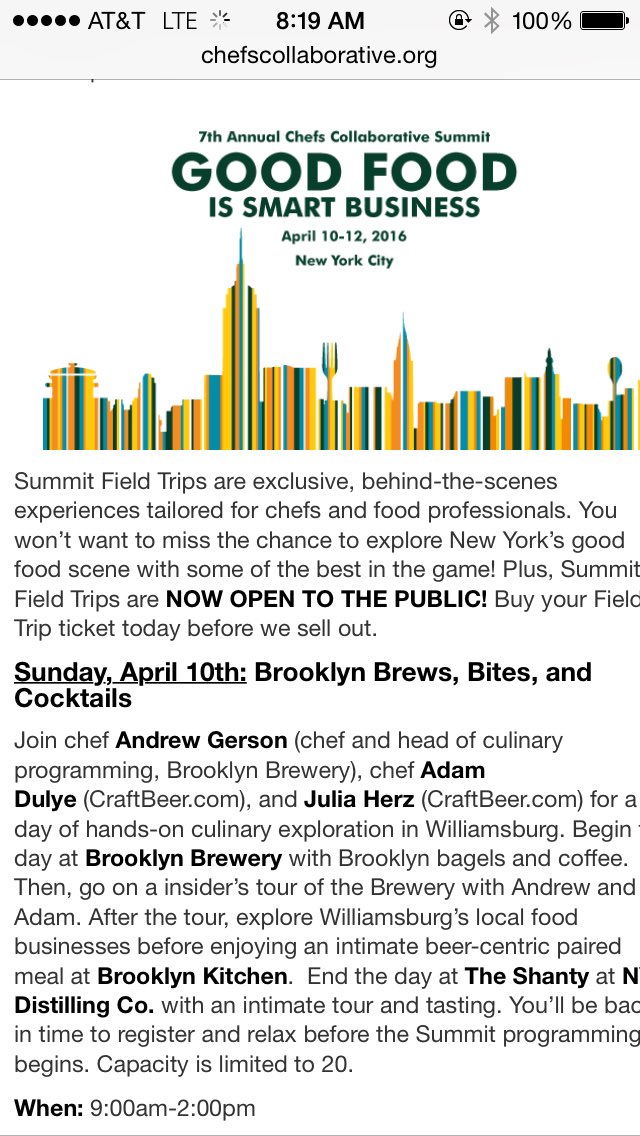 HerzMuses's tweet image. Getting ready for our day @BrooklynBrewery #chefsummit16 @chefscollab