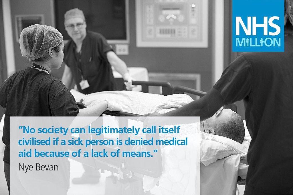 NHSMillion's tweet photo. Pls RT if you feel lucky to have an NHS that is guaranteed to treat you no matter what you have in your bank account https://t.co/AmJR9FrhcT