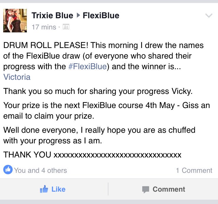 little_v303's tweet photo. No way!!!! 😀 Thank you so much @houseofTB I have the biggest smile on my face!! #FlexiBlue #flexilove #flexiforlife https://t.co/2ZyjvhS3I3