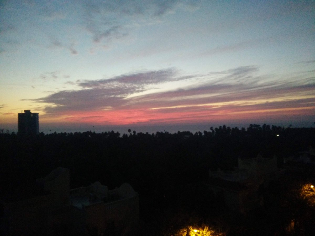 #Sunset#madh island from my bedroom window