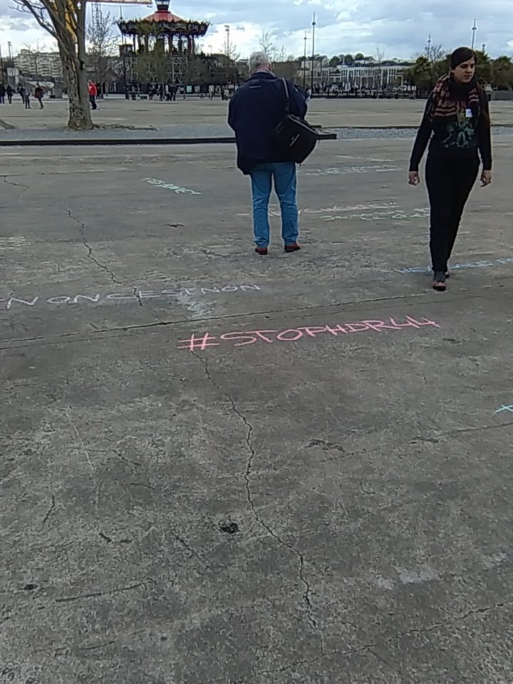 Stophdr44's tweet photo. #chalkwalk à #Nantes contre le #HDR avec #StopHDR44 https://t.co/htJxECcury