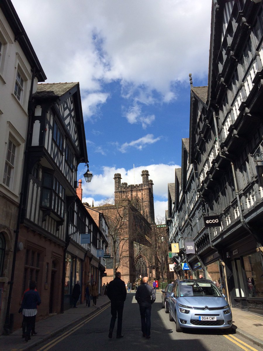 ChesterBID's tweet photo. Sunny #Chester, perfect for spotting Eggs on Pegs to win @chesterzoo passes https://t.co/zvIqz81n11 #CH1EasterFun https://t.co/ioHQTe0SM2