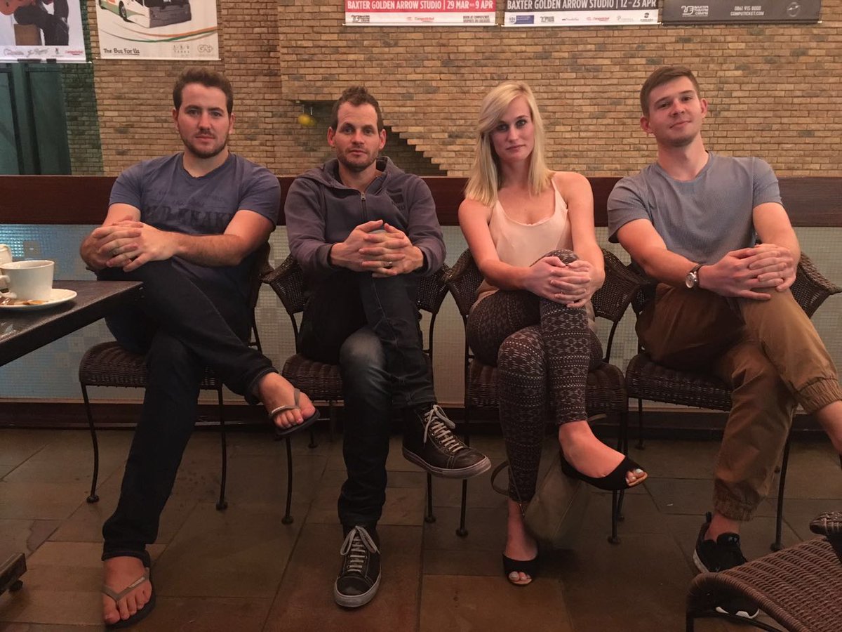 Bromaldinho's tweet photo. Having fun with @nikrabinowitz at the @BaxterTheatre! Watching #powerstruggle this week! Gonna be a great show!!! https://t.co/hVoCVNP9MJ