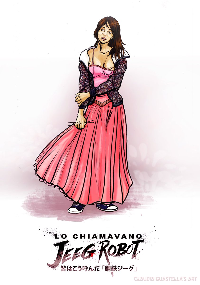 GClart's tweet photo. Un bel film italiano #lochiamavanojeegrobot #fanart #alessia #IleniaPastorelli #pinkdress https://t.co/sdUlEY4hvf