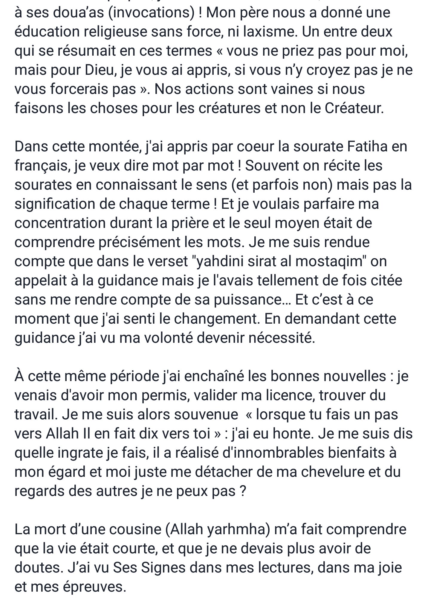 Sonia Quand Je Prie Seule Dans Ma Chambre Je Porte Un Voile Alors Quel Est Donc Le Rapport Avec L Homme Explication T Co Fjq07ptbkr Twitter