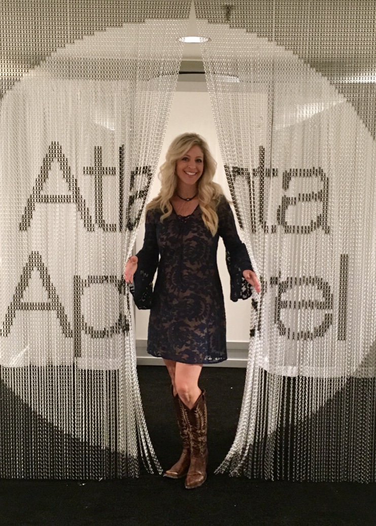 BronteClothing's tweet photo. Azure dress rocking the runway at @AmericasMartATL ! It was a great Market! #Bronte #Brontefide #Boho #BohoChic https://t.co/HXjCuVZ2Lr