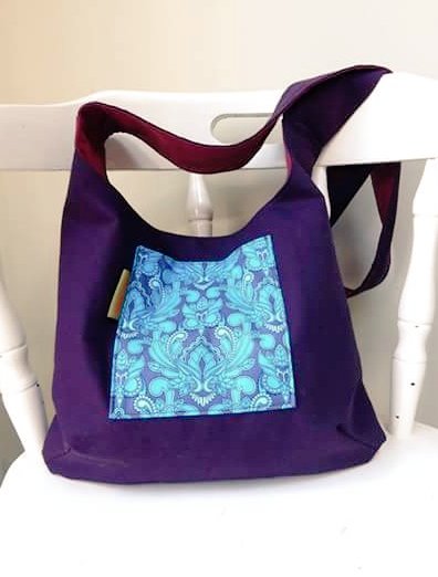 Purpley paisley boho bag now in my etsy shop #crafthour #womeninbiz #etsy