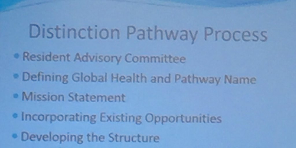 DreifussMD's tweet image. #GME #globalhealth distinction tracks: demanded by residents &amp;amp; used to accomplish #GME goals.#CUGH2016 @UAhealthnet