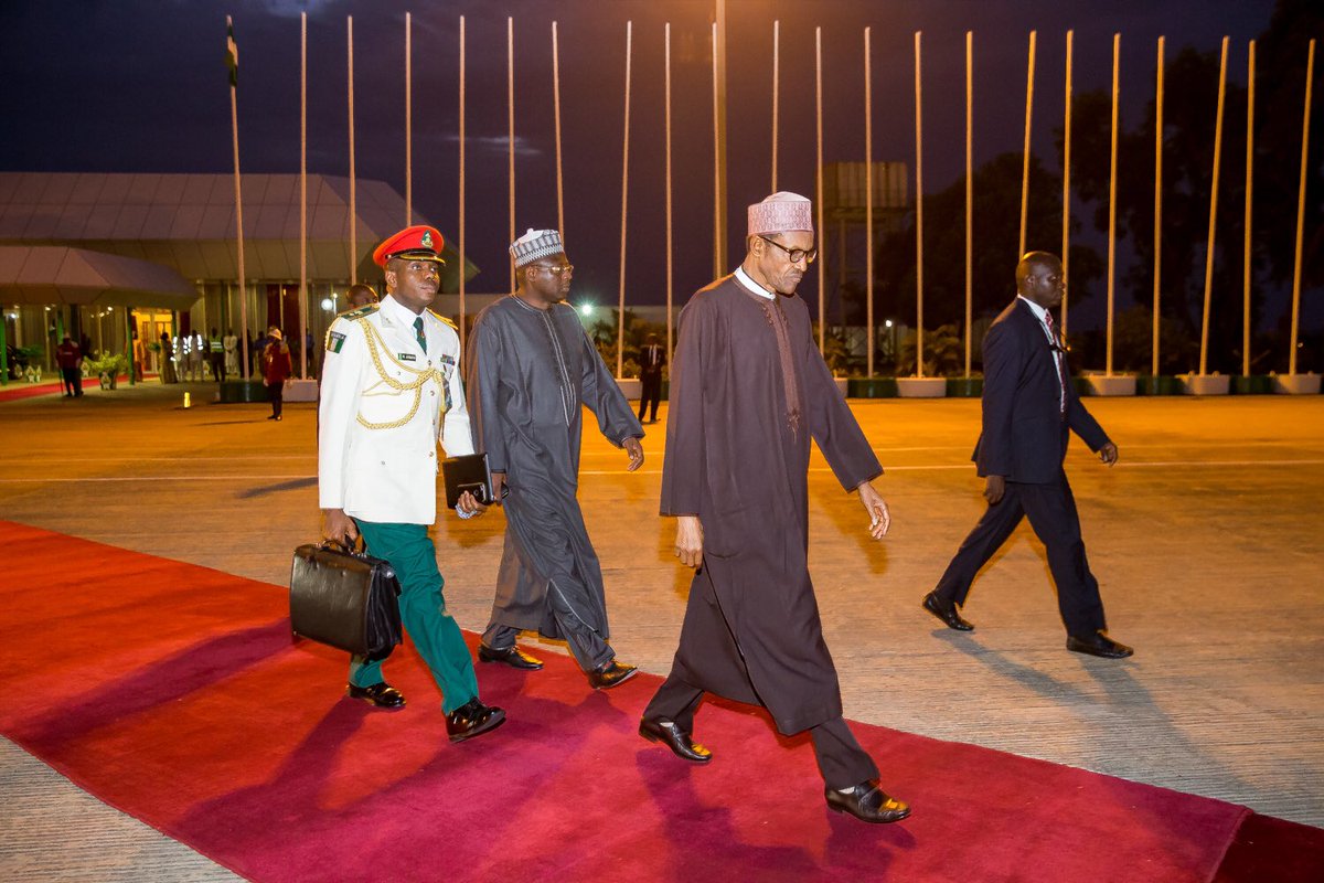 NGRPresident's tweet photo. President Buhari departs Abuja this evening, on an Official Visit to China https://t.co/zvBJYk9qG4