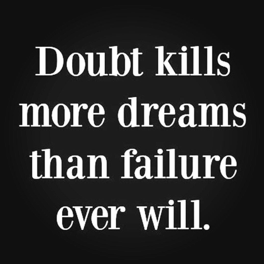OfficialDADance's tweet photo. "Doubt kills more dreams than failure ever will." #DADA #QuoteoftheDay https://t.co/lVJxRjooQZ