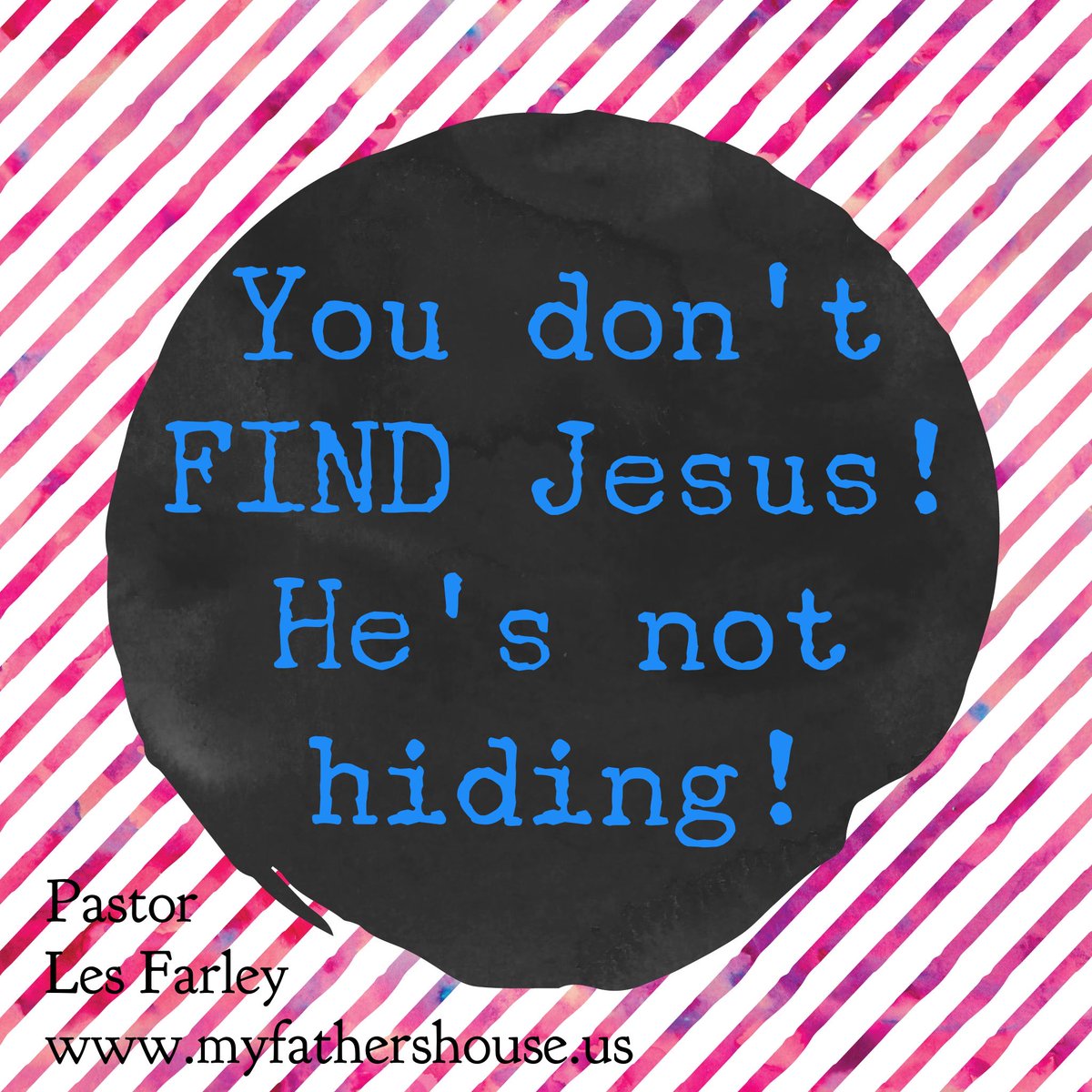 IrresistibleUs_'s tweet photo. Jesus isn't very good at playing Hide-and-Seek...
#HijackingJesus #HesNotHiding #HesWaitingOnYou https://t.co/irniLOAZjp