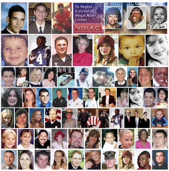 The_Trump_Train's tweet photo. If our southern border were secure, all of these faces would be alive today. It's time for a real leader #VoteTrump https://t.co/NlTj3heL5H