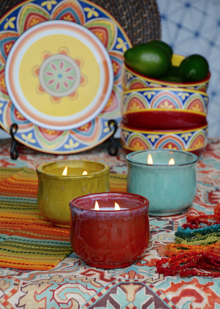 DreaGresh's tweet photo. Thank you #pier1 for a great selection of Fiesta color for @FPCandles product shoot! @pier1 #fiestastyle We love! https://t.co/4LLsXpB4LC