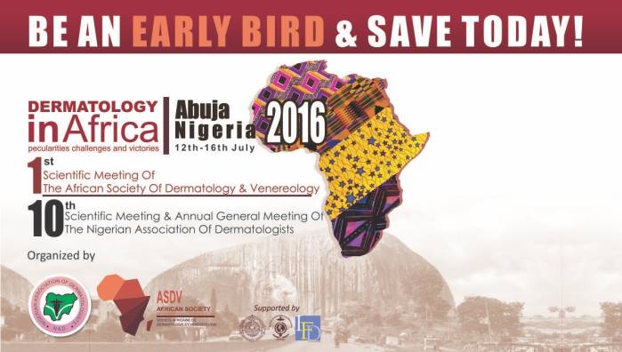 asdvafrica's tweet image. @ILDSDerm 1st Scientific Meeting of the African Society of Dermatology and Venereology
12th - 16th July,2016
Nigeria