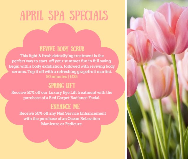 Spring has sprung at the #spa! Uplift and revive with us to get into the swing of spring!